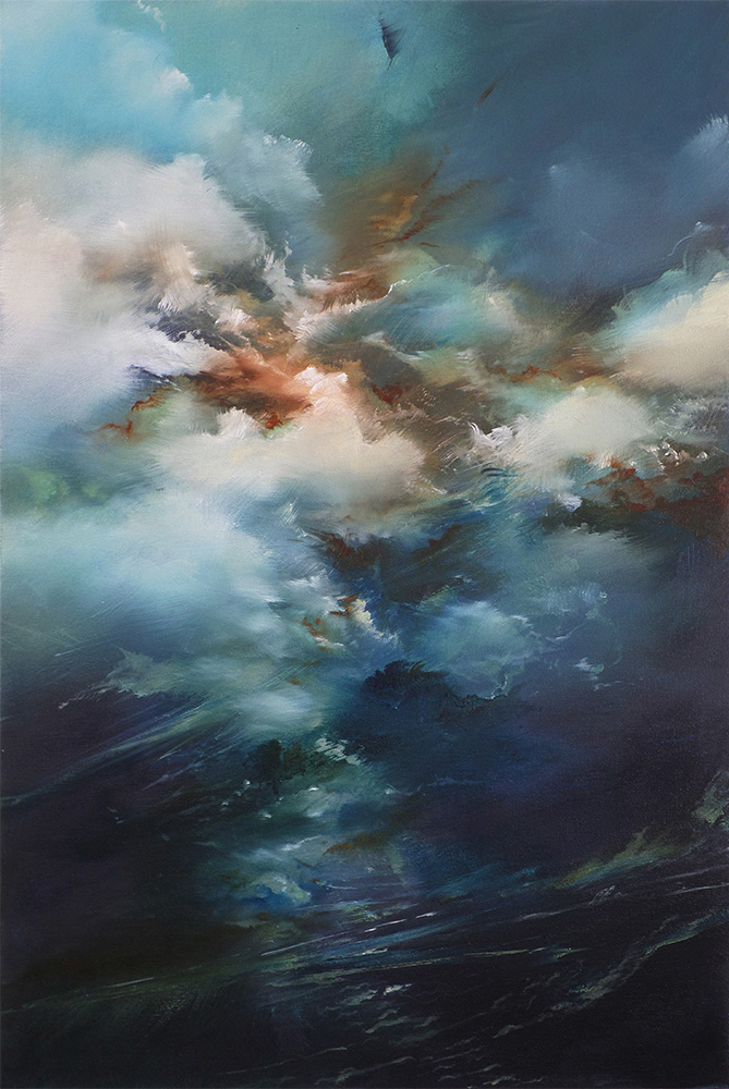 "Entropy High IX" 36 x 24 inches, oil on canvas, 2014—Private Collection