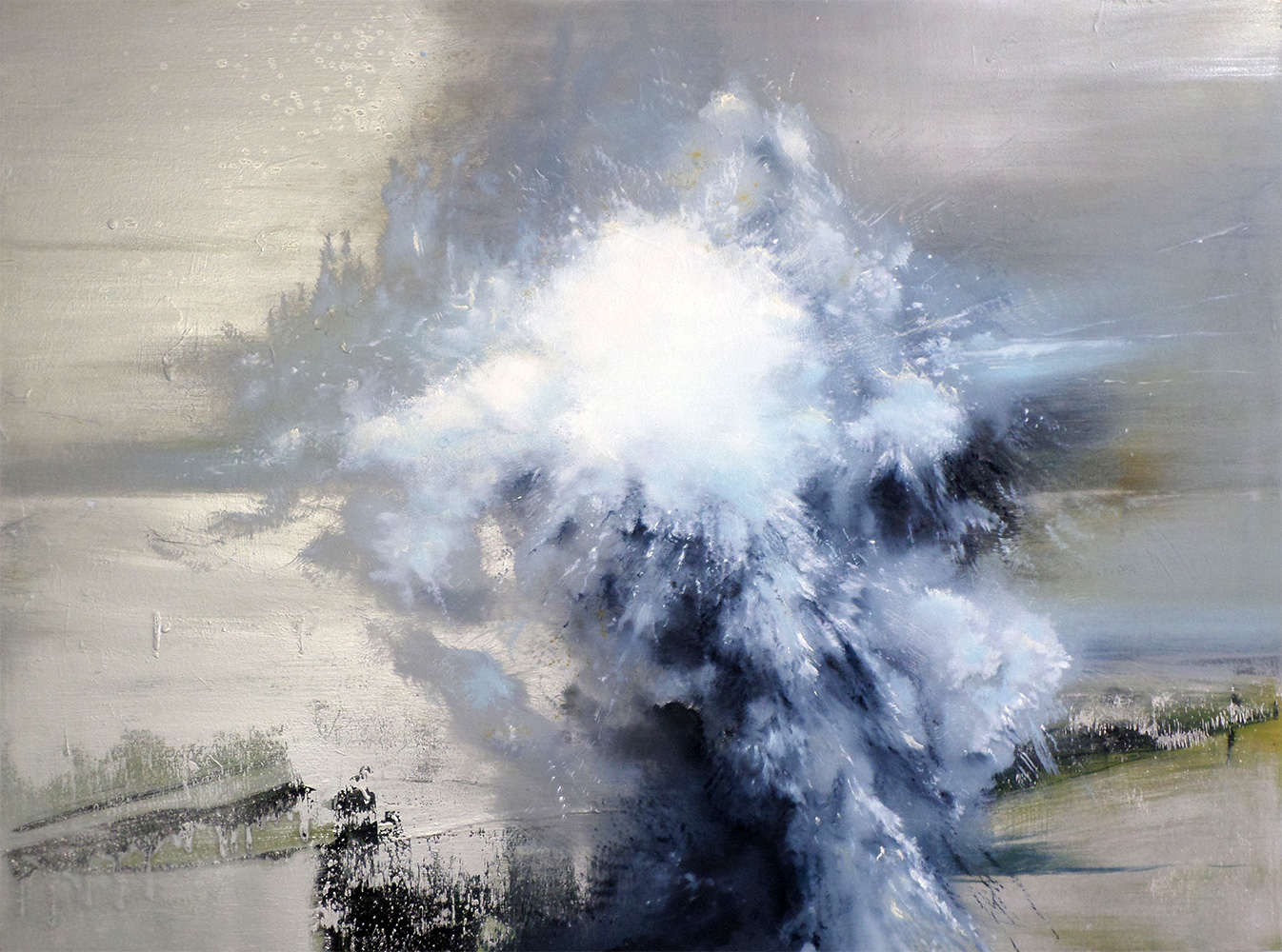 "Entropy High XXI" 36 x 48inches, oil on canvas, 2015