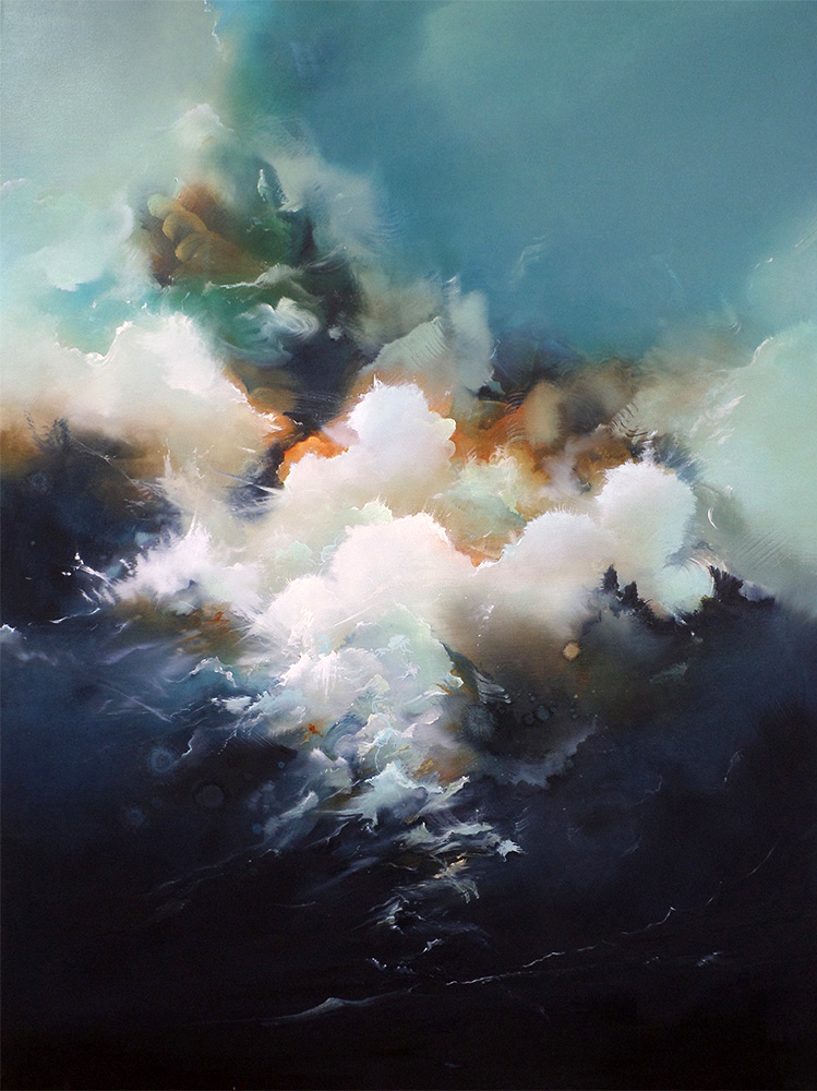 "Entropy High XXXIV" 48 x 36 inches, oil on canvas, 2016—Private Collection