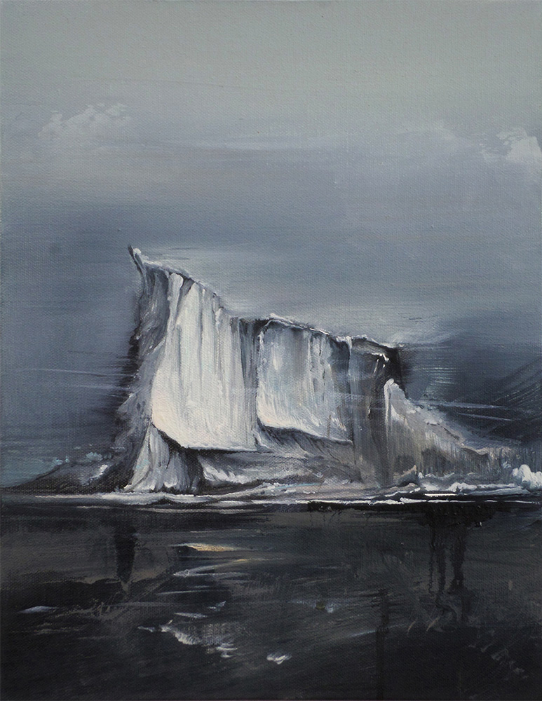 "Entropy Low II" 14 x 11 inches, oil on canvas, 2014—Private Collection