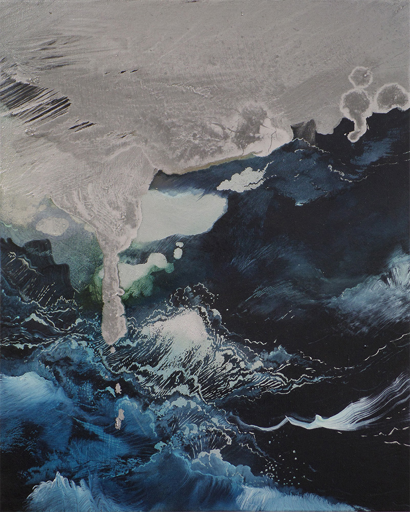 "Ninth wave XIII" 20 x 16 inches, oil on canvas, 2014