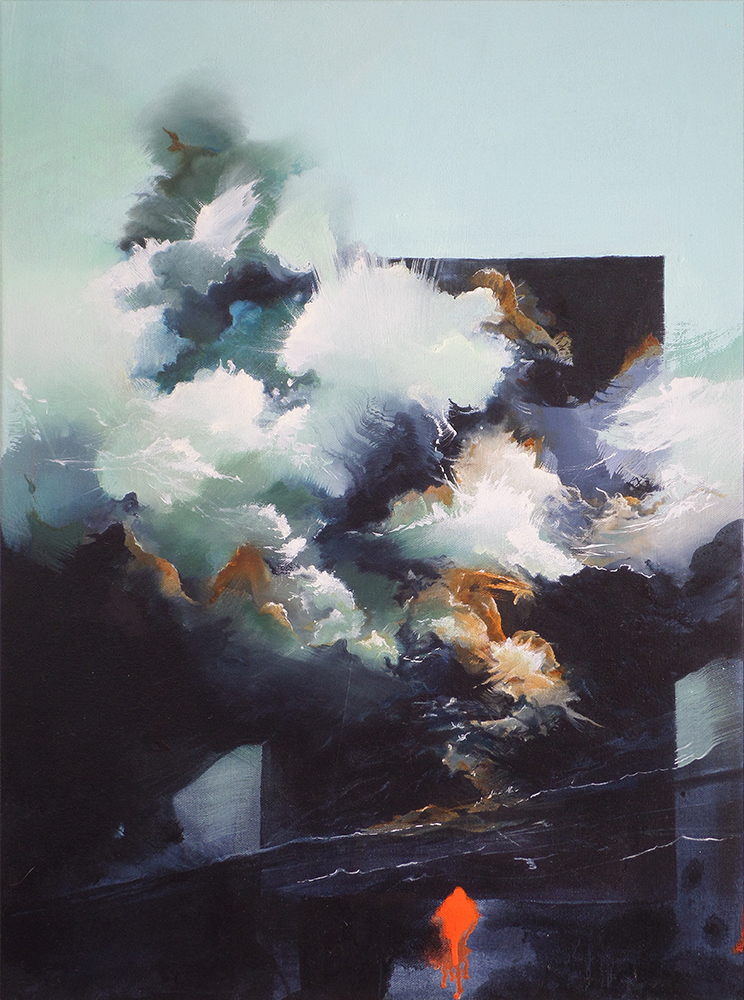 "Reverence I" 24 x 18 inches, acrylic and oil on canvas, 2016