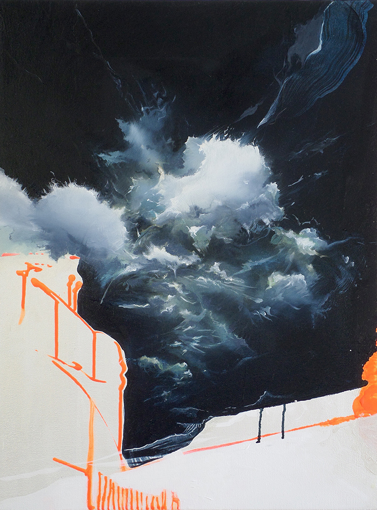 "Reverence III" 24 x 18 inches, acrylic and oil on canvas, 2016—Private Collection