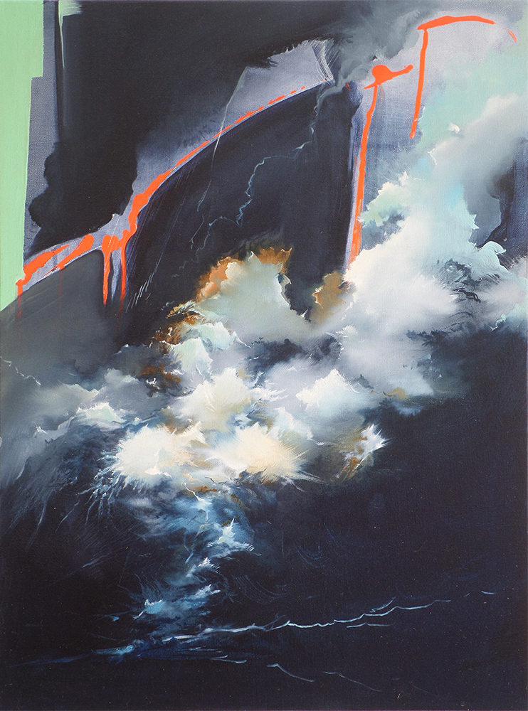 "Reverence II" 24 x 18 inches, acrylic and oil on canvas, 2015—Private Collection