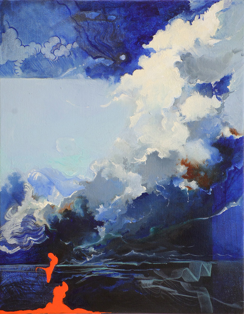 "Reverence XI" 14 x 11 inches, acrylic and oil on canvas, 2015