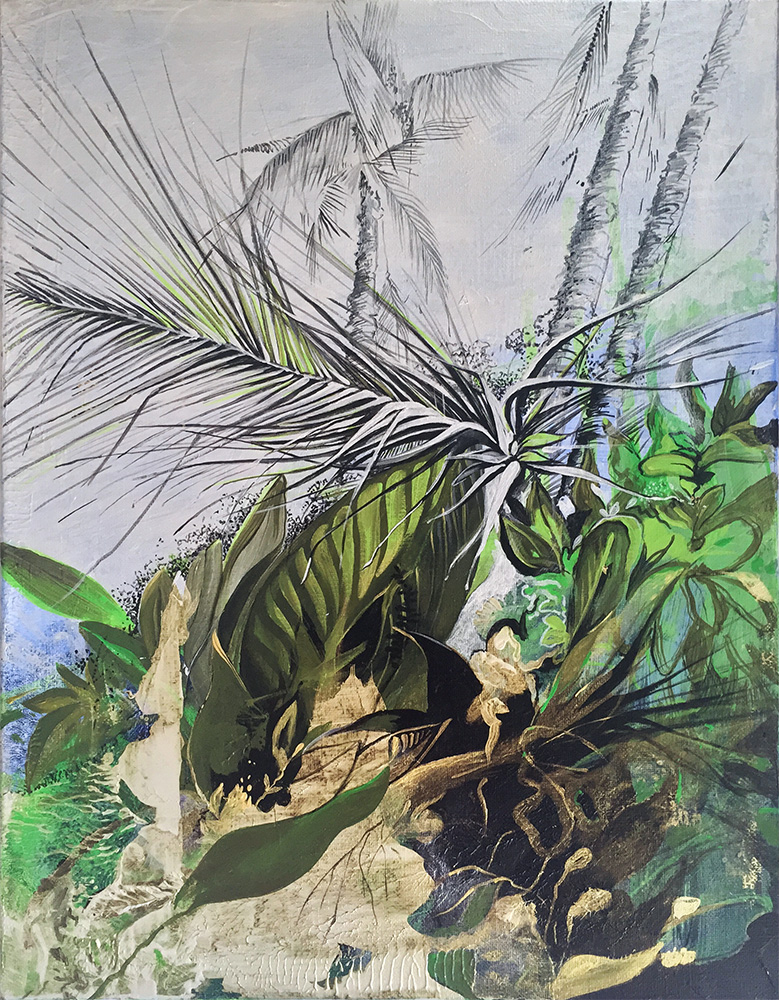 "Sylvian III" 18 x 14 inches, acrylic on canvas, 2015