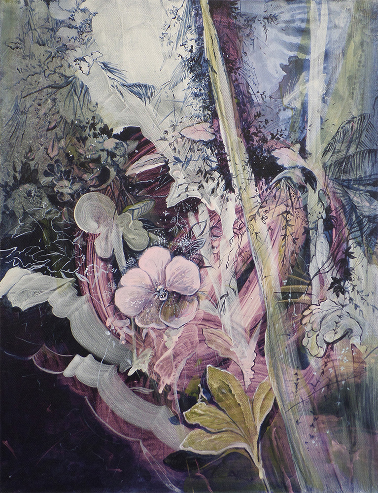 "Winter months IX" 18 x 14 inches, acrylic on canvas, 2015