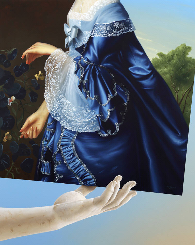 Shawn-Huckins-Mrs.-James-Warren-and-Hand-Lift-I-oil-and-acrylic-on-canvas-42-X-34-in.