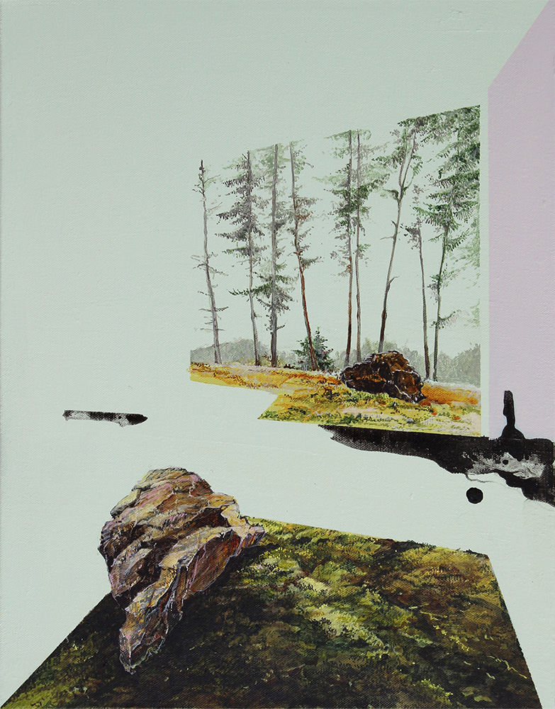 "Revisited XXIX (not really)" 18x14, acrylic on canvas, 2018—Private Collection