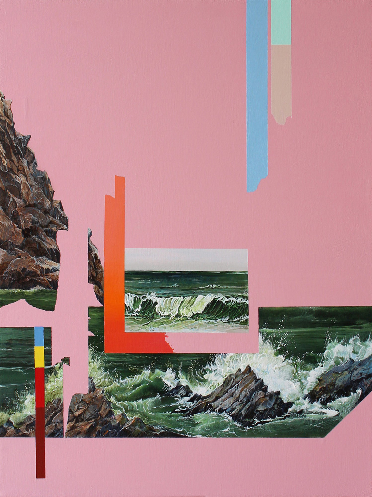 “Undulation II”, 24 x 18 inches, acrylic on canvas, 2019