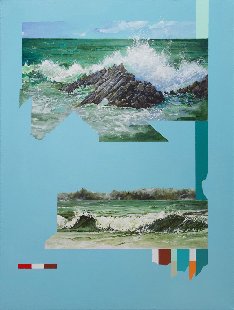 “Undulation”, 24 x 18 inches, acrylic on canvas, 2019