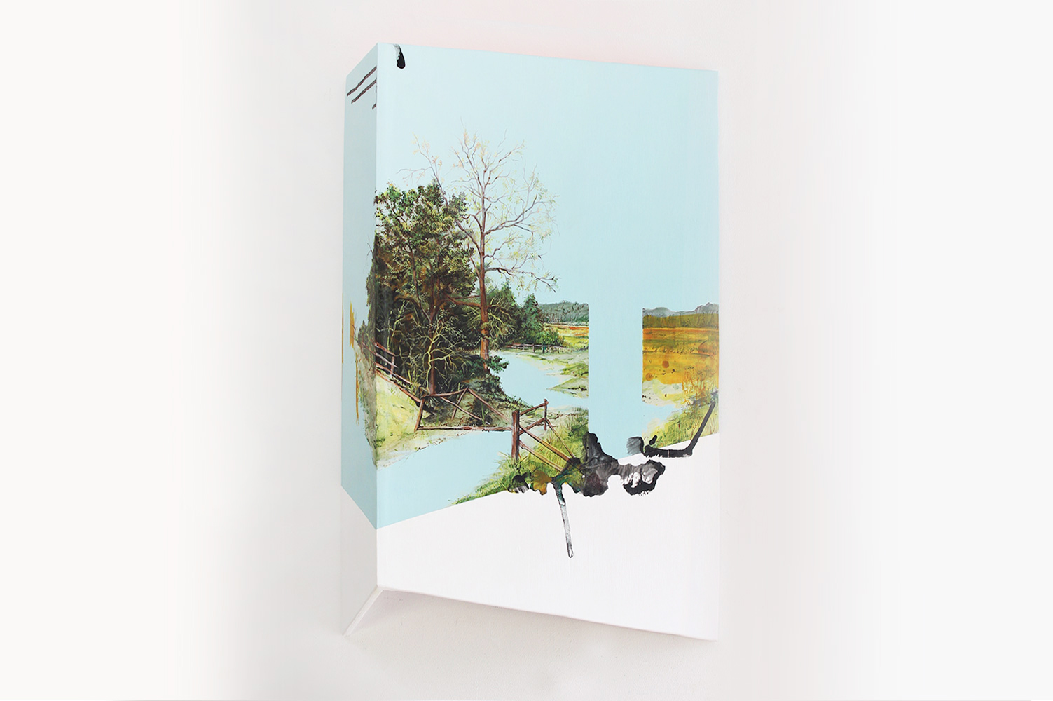 6710 — The Bars, 26.5 x 16.5 x 7 inches, mixed media, 2018